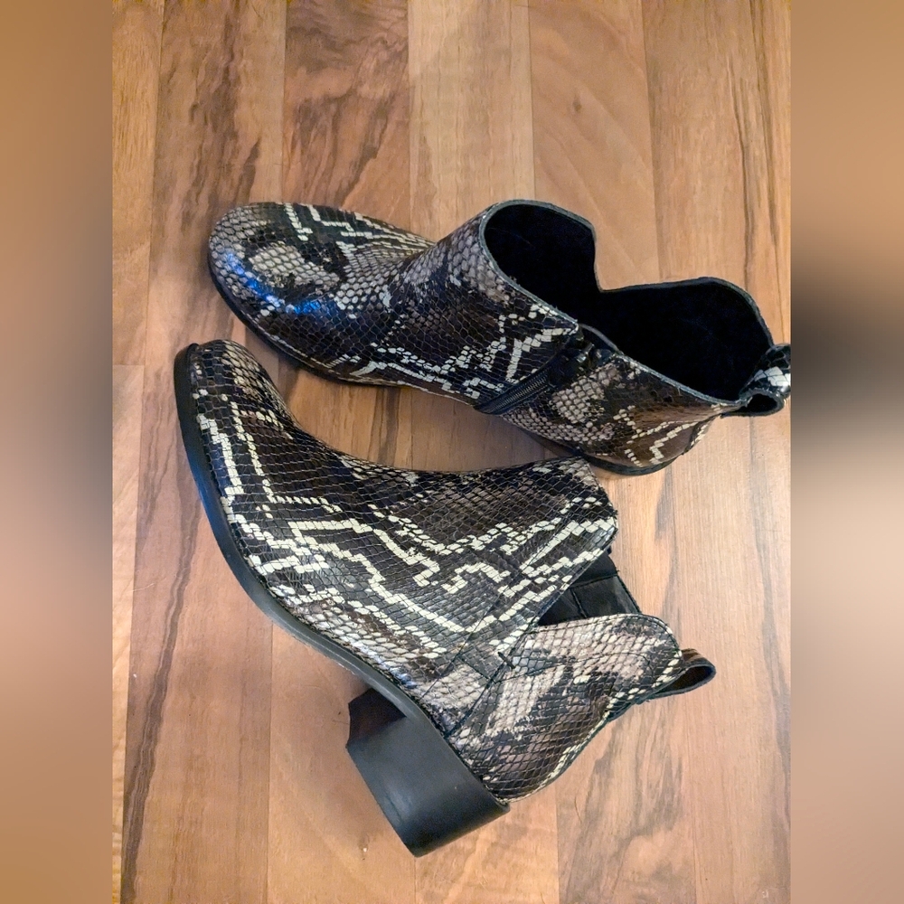 Vionic Snake Print Booties - image 1